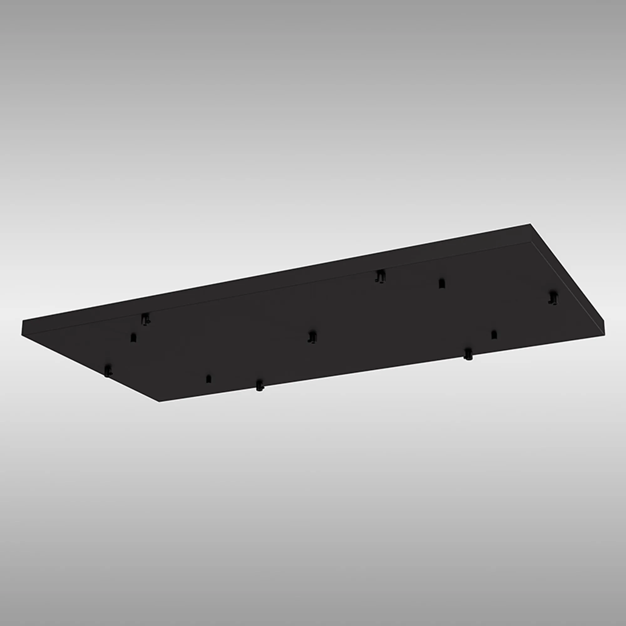 Elsa 7 Hole 940 x 460mm Rectangular Canopy Kit Black M8517  Mantra Elsa Bespoke